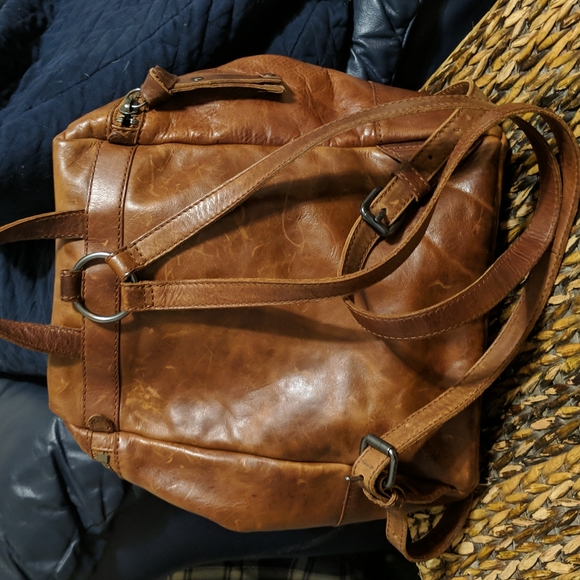 Frye Bags Frye Genuine Leather Backpack Poshmark
